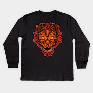 Dragon head Kids Long Sleeve T-Shirt